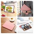 Samsung Galaxy Tab S12+ Dux Ducis Domo Tri-Fold Smart Folio Case - Pink