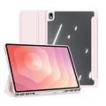 Samsung Galaxy Tab S12+ Dux Ducis Toby Tri-Fold Smart Folio Case - Light Pink