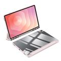 Samsung Galaxy Tab S12+ Dux Ducis Toby Tri-Fold Smart Folio Case - Light Pink