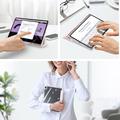 Samsung Galaxy Tab S12+ Dux Ducis Toby Tri-Fold Smart Folio Case - Light Pink