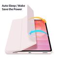 Samsung Galaxy Tab S12+ Dux Ducis Toby Tri-Fold Smart Folio Case - Light Pink