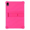 Samsung Galaxy Tab S12+ Silicone Case with Kickstand - Hot Pink