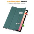 Samsung Galaxy Tab S12+ Tri-Fold Series Smart Folio Case - Blackish Green