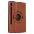 Samsung Galaxy Tab S7 FE 360 Rotary Folio Case - Brown