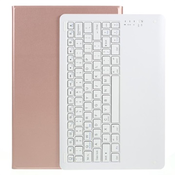 Samsung Galaxy Tab S7+/S7 FE/S8+  Bluetooth Keyboard Case - Rose Gold