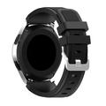 Samsung Galaxy Watch 46mm Twill Texture Silicone Watchband - Black