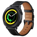 Samsung Galaxy Watch4/Watch4 Classic Leather Strap - Black