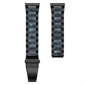 Samsung Galaxy Watch4/Watch4 Classic Stainless Steel Strap - Dark Blue / Black