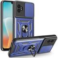 Samsung Galaxy XCover7 Pro Rotary Ring Hybrid Case with Camera Shield - Blue