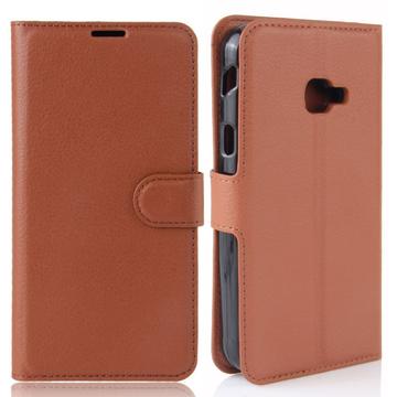 Samsung Galaxy Xcover 4/4s Wallet Case with Magnetic Closure - Brown