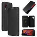 Samsung Galaxy Xcover 5 Flip Case - Carbon Fiber - Black