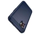 Samsung Galaxy Xcover6 Pro Brushed TPU Cover - Carbon Fiber - Blue