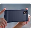 Samsung Galaxy Xcover6 Pro Brushed TPU Cover - Carbon Fiber - Blue