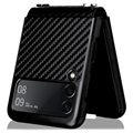 Samsung Galaxy Z Flip3 5G Case with Strap - Carbon Fiber - Black