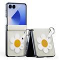 Samsung Galaxy Z Flip7 Dux Ducis Luvy Case with Finger Ring/Hand Strap - White / Star