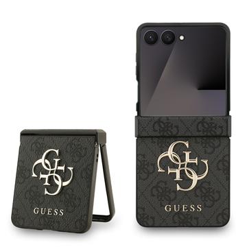 Samsung Galaxy Z Flip7 Guess 4G Big Metal Logo Hybrid Case - Black