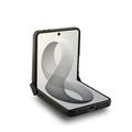 Samsung Galaxy Z Flip8 BMW M Perforated Tricolor Stripe Magnetic Case - Black