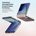 Samsung Galaxy Z Flip8 Dux Ducis Luvy Case with Finger Ring/Hand Strap - Light Pink / Butterfly