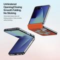 Samsung Galaxy Z Flip8 Dux Ducis Luvy Case with Finger Ring/Hand Strap - Orange / Daisy