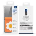 Samsung Galaxy Z Flip8 Dux Ducis Luvy Case with Finger Ring/Hand Strap - Orange / Daisy