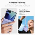 Samsung Galaxy Z Flip8 Dux Ducis Luvy Case with Finger Ring/Hand Strap - Purple / Shell