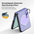 Samsung Galaxy Z Flip8 Dux Ducis Luvy Case with Finger Ring/Hand Strap - Purple / Shell