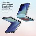 Samsung Galaxy Z Flip8 Dux Ducis Luvy Case with Finger Ring/Hand Strap - Sky Blue / Heart