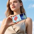 Samsung Galaxy Z Flip8 Dux Ducis Luvy Case with Finger Ring/Hand Strap - Sky Blue / Heart