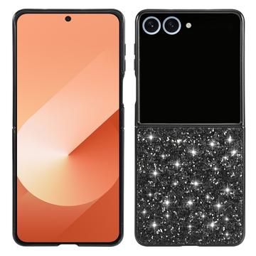 Samsung Galaxy Z Flip8 Glitter Series Hybrid Case - Black