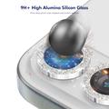Samsung Galaxy Z Flip8 Hat Prince Glitter Camera Lens Protector - Silver