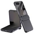 Samsung Galaxy Z Flip8 Plastic Case with Outer Tempered Glass Screen Protector