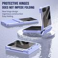 Samsung Galaxy Z Flip8 Plastic Case with Outer Tempered Glass Screen Protector
