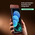 Samsung Galaxy Z Flip8 Qialino Classic Wallet Leather Case - Dark Brown