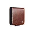 Samsung Galaxy Z Flip8 Qialino Classic Wallet Leather Case - Dark Brown