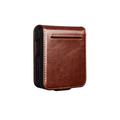 Samsung Galaxy Z Flip8 Qialino Classic Wallet Leather Case - Dark Brown