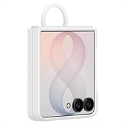Samsung Galaxy Z Flip8 Silicone Cover with Ring EF-EF776CWEGWW - Cream
