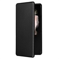 Samsung Galaxy Z Fold3 5G Flip Case - Carbon Fiber - Black