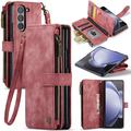 Samsung Galaxy Z Fold6 Caseme C30 Multifunctional Wallet Case - Red