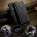 Samsung Galaxy Z Fold7 Caseme 033 Calf Texture Wallet Case with RFID Blocking - Black
