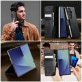 Samsung Galaxy Z Fold7 Caseme 033 Calf Texture Wallet Case with RFID Blocking - Black