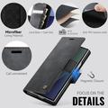 Samsung Galaxy Z Fold7 Caseme 033 Calf Texture Wallet Case with RFID Blocking - Black