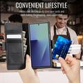Samsung Galaxy Z Fold7 Caseme 033 Calf Texture Wallet Case with RFID Blocking - Black