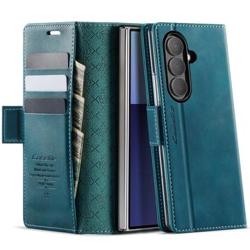 Samsung Galaxy Z Fold7 Caseme 033 Calf Texture Wallet Case with RFID Blocking - Green