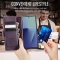 Samsung Galaxy Z Fold7 Caseme 033 Calf Texture Wallet Case with RFID Blocking