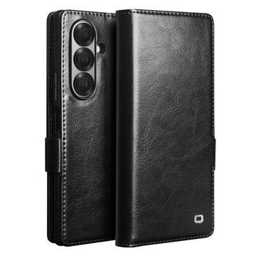 Samsung Galaxy Z Fold7 Qialino Classic Wallet Leather Case - Black