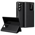 Samsung Galaxy Z Fold7 Smart Clear View Flip Case with Card Slot - Black