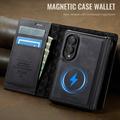 Samsung Galaxy Z Fold8 Caseme C49 2-in-1 Detachable Wallet Case - MagSafe Compatible, RFID - Black