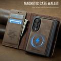 Samsung Galaxy Z Fold8 Caseme C49 2-in-1 Detachable Wallet Case - MagSafe Compatible, RFID - Coffee
