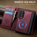Samsung Galaxy Z Fold8 Caseme C49 2-in-1 Detachable Wallet Case - MagSafe Compatible, RFID - Red