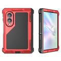 Samsung Galaxy Z Fold8 Extreme Hybrid Case - PET Screen Film, Kickstand - Red